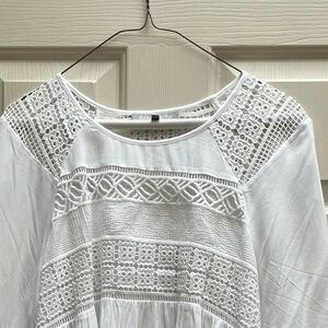 Daniel Rainn White Lace Blouse